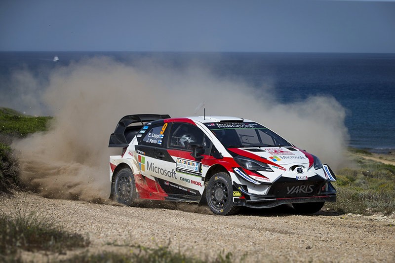 Rally di Sardegna: Toyota Gazoo Racing sul podio con Esapekka Lappi