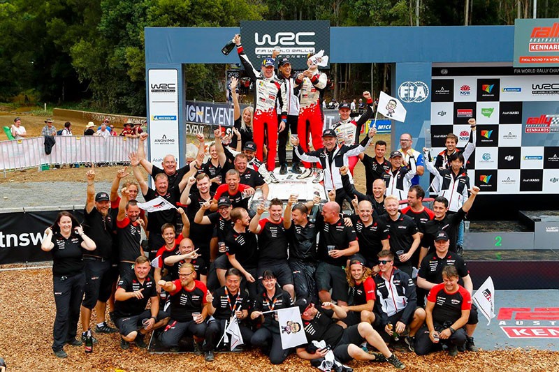 Toyota è campione del mondo Rally 2018